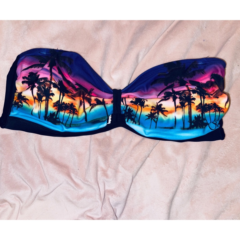 OP sunset bathing suit top bandeau XL